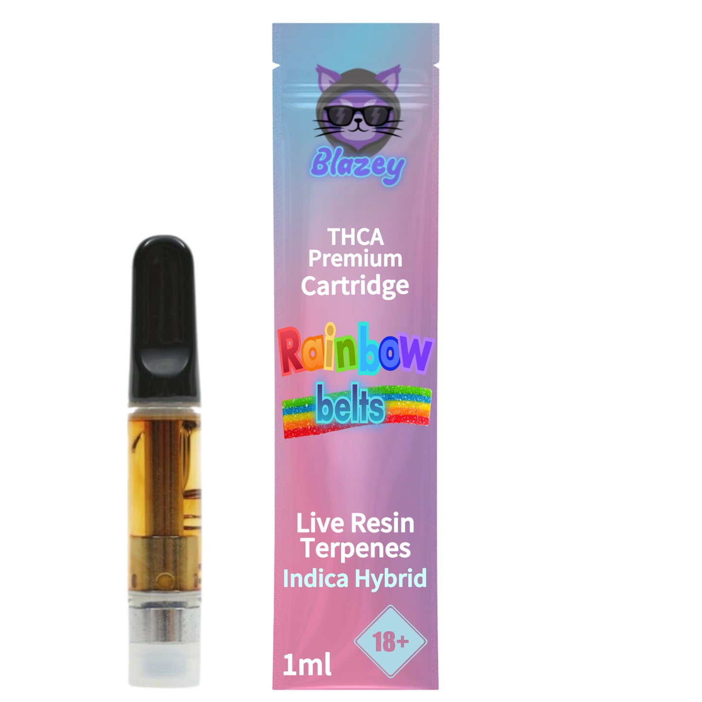 THCA VAPE SVERIGE RAINBOW BELTS 1M CARTRIDGE