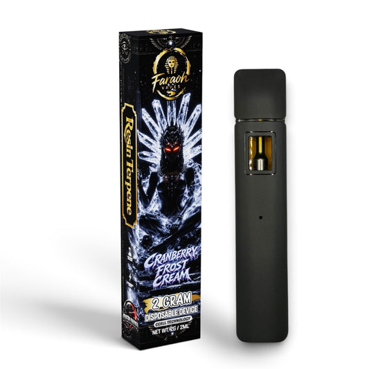 THCA-b live resin vape 50% full spectrum faraoh cranberry frostcream
