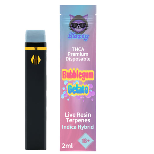 THCA VAPE SVERIGE BUBBLEGUM GELATO 2M DISPOSABLE